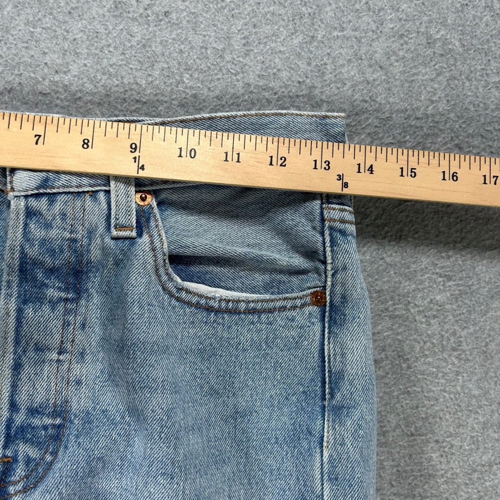 Levi's Jeans 501 Skinny Womens W25 L30 Light Blue Denim Classic Casual - Picture 6 of 16